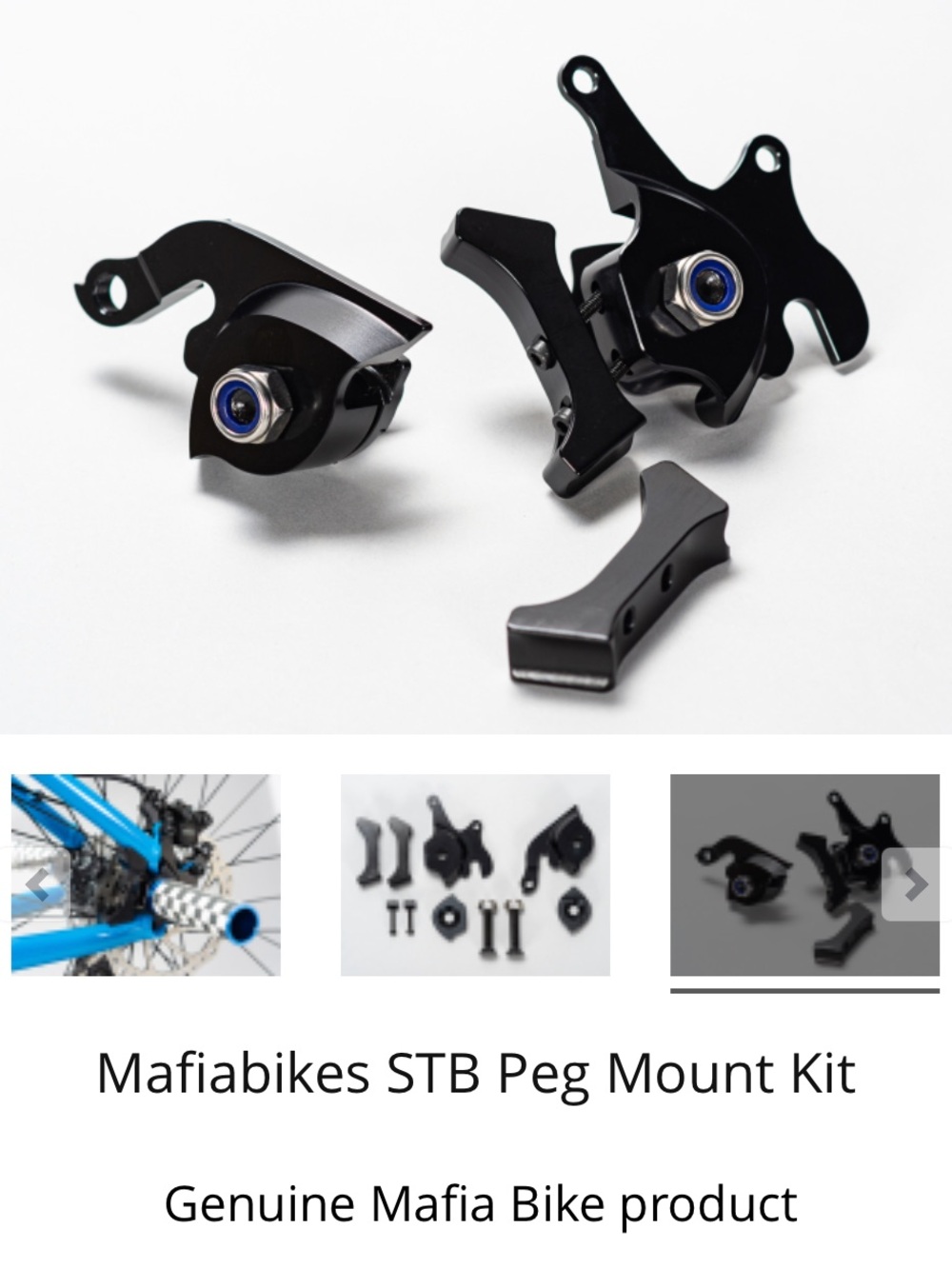 STB Peg Mount Kit - Black Replacement Mounts
